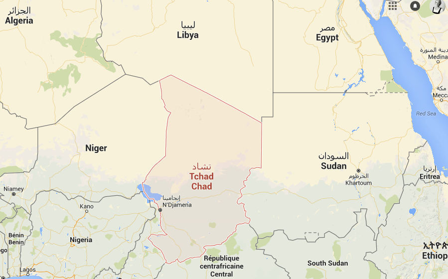 Chad map