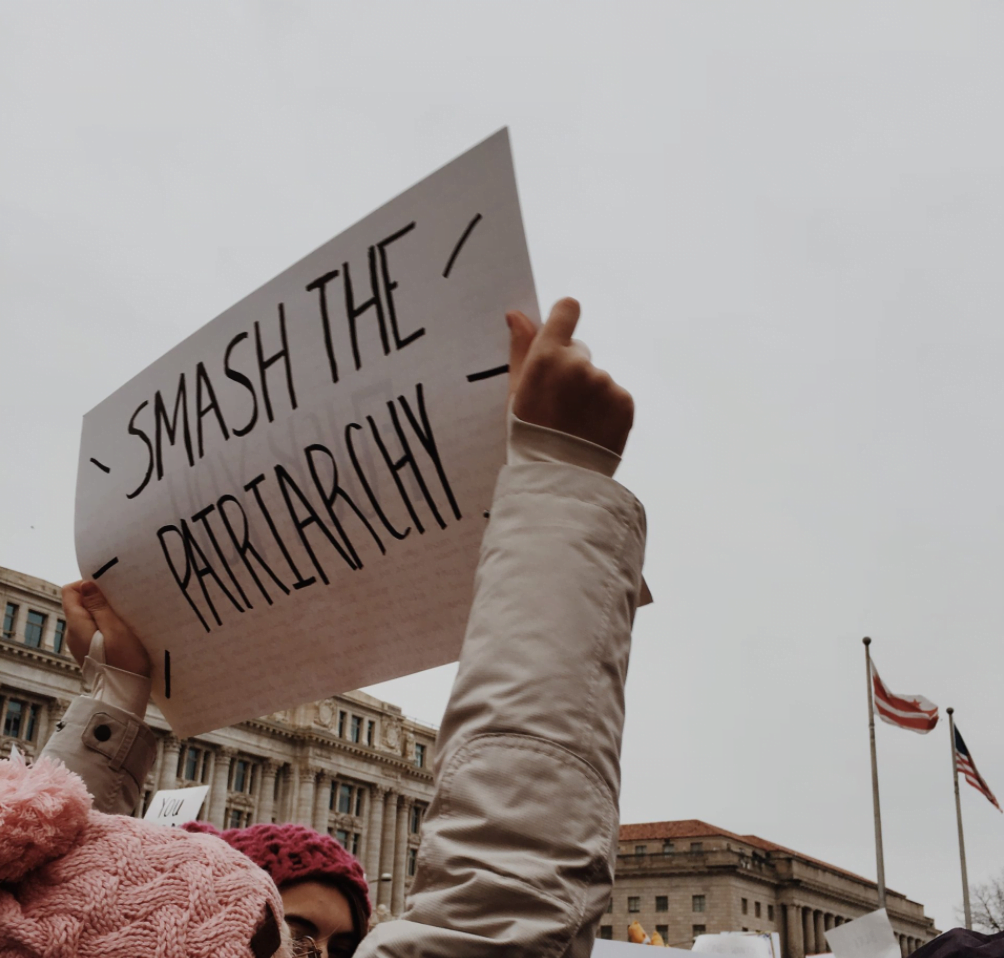 "Smash the patriarchy" sign
