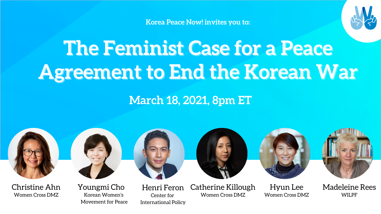 Korea Peace Now panelists